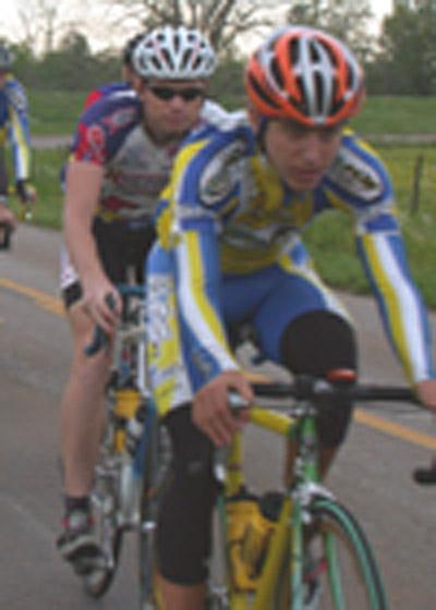 Cyclists race, encourage safety