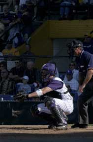 Catchers practice hard