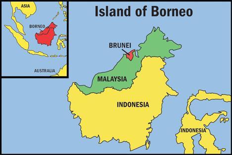 Click to view a map of the Island of Borneo