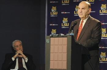 Skip Bertman will be replaced as LSU's athletic director in June. Bertman has held the position since 2001.