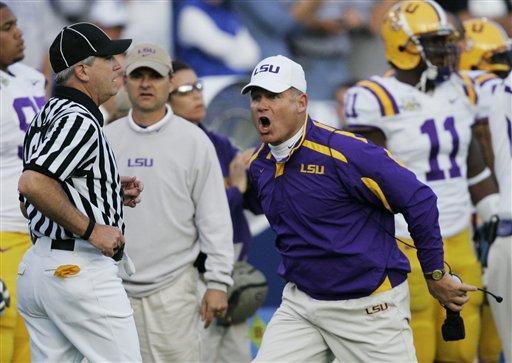 Les Miles in Tiger Stadium.