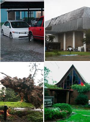 Hurricane Gustav crashed ashore in Louisiana on Monday, wreaking havoc on the University's campus.