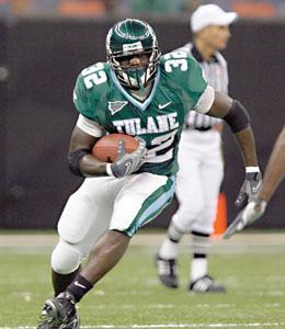 Tulane running back Andre Anderson carries the ball during the East Carolina game Sept. 13. Anderson injured his shoulder against Rice and will be out for the rest of the season. He has 864 yards and seven touchdowns this season.