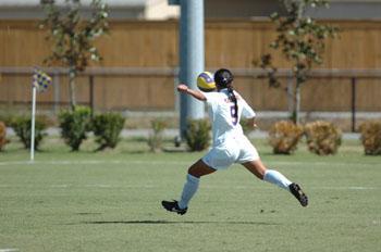 Junior midfielder Michelle&#160;Makasini takes a shot on goal Sunday in the Tigers&#8217; 2-1 loss to Florida. The loss snapped LSU&#8217;s 18-game home unbeaten streak.