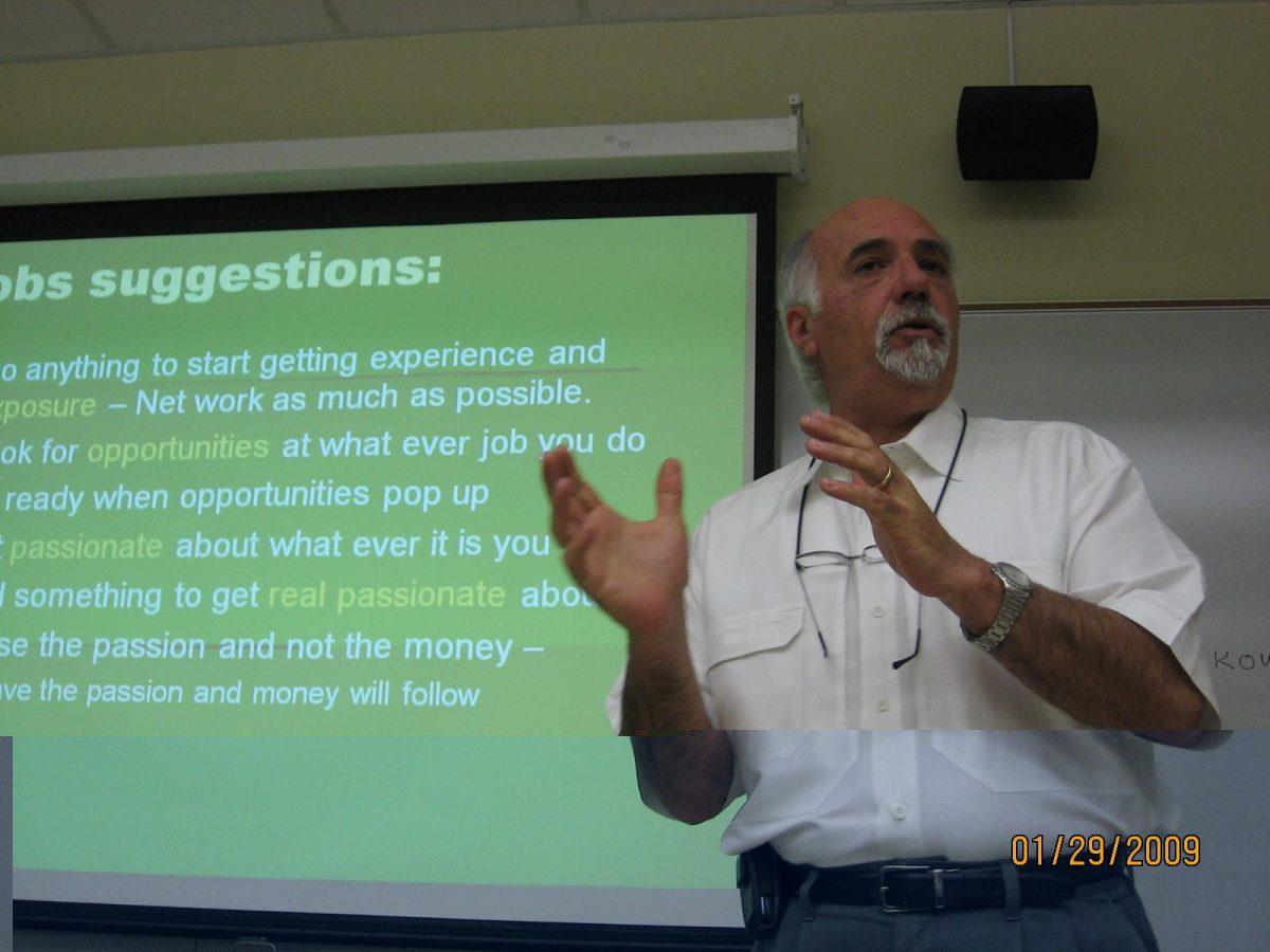 Ron Wells teaches his &#8220;Sociology of Terrorism&#8221; class Jan. 29th. Wells is one of the leading terrorism experts in the state, and he shares his knowledge with University students every Thursday night.