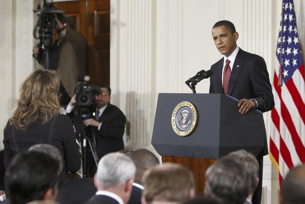 President Barack Obama listens to a question during a news conference Tuesday in the White House in Washington, D.C.