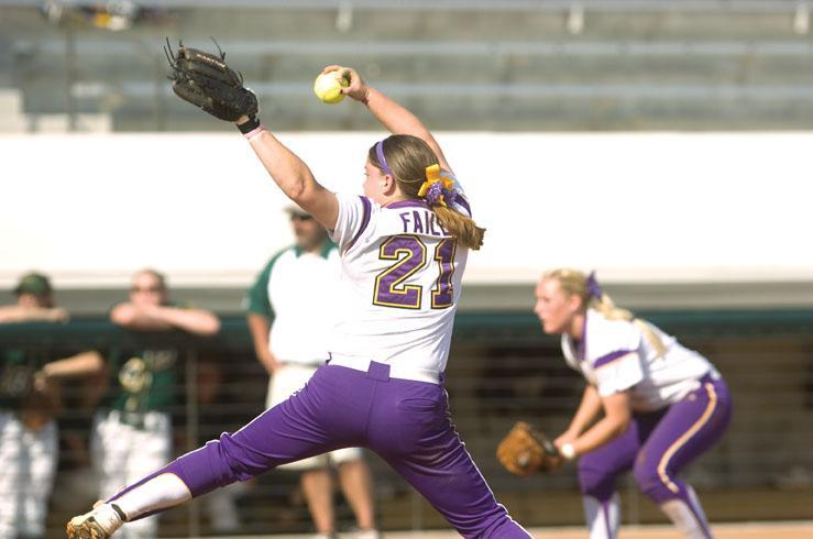 Sophomore pitcher Casey Faile throws a pitch Wednesday during LSU&#8217;s double header sweep against Southeastern Louisiana at Tiger Park.