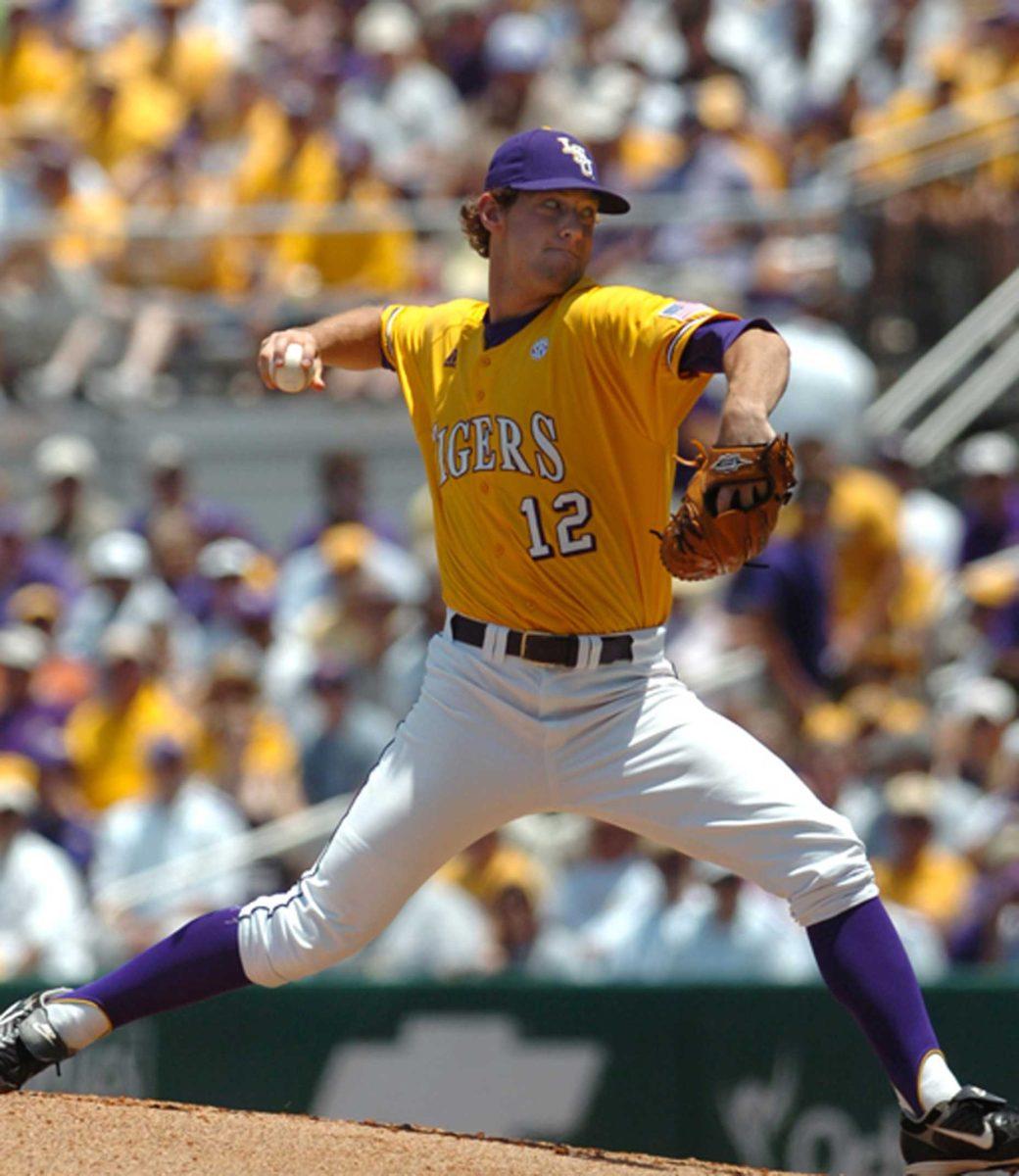 LSU sophomore Austin Ross tied a career-high with 10 strike outs in Friday's 10-2 win against Southern in the first game of the Baton Rouge Regional. The Tigers will play at 6 p.m. Saturday at Alex Box Stadium.