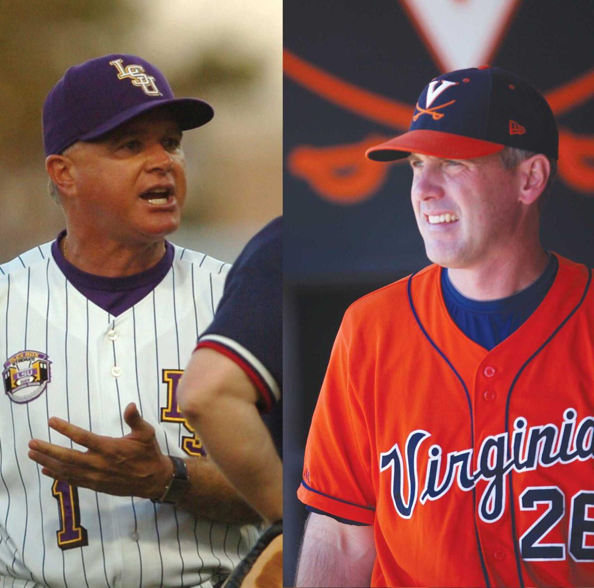 LSU baseball coach Paul Mainieri will face former assistant coach Brian O'Connor of Virginia in the Tigers' first game of this seasons' College World Series.