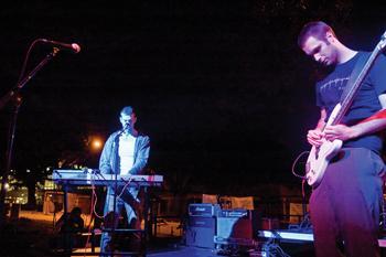 Field Day performs at 2008&#8217;s Battle of the Bands on Oct. 10 in front of the Union.