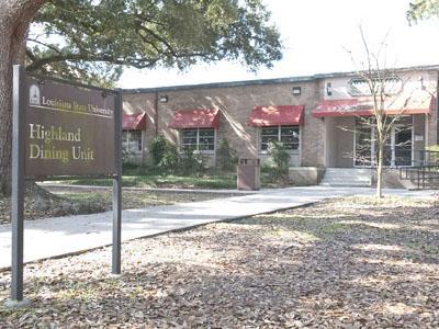 Highland Dining Hall is scheduled for demolition this summer. The Highland Dining Hall remained open while Pentagon Dining Hall was renovated.