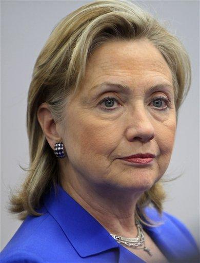 US Secretary of State Hillary Rodham Clinton looks on during a meeting with US businessmen in Sao Paulo, Wednesday, March 3, 2010. Clinton is on a two-day official visit to Brazil.