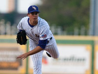 LSU freshman pitcher Chris Cotton delivers a pitch Wednesday during the Tigers’ win against Tulane.