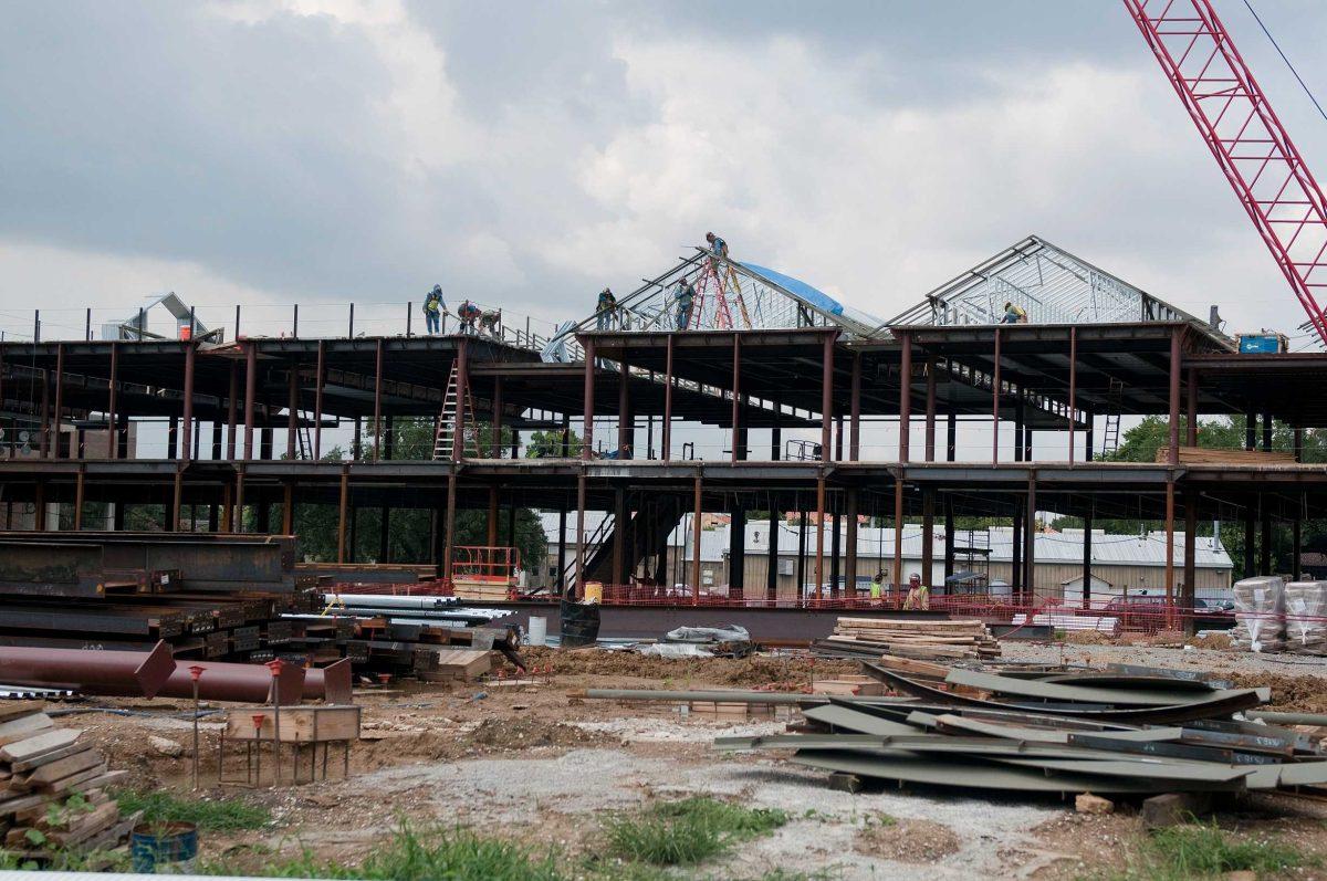 Construction for the new E.J. Ourso College of Business center