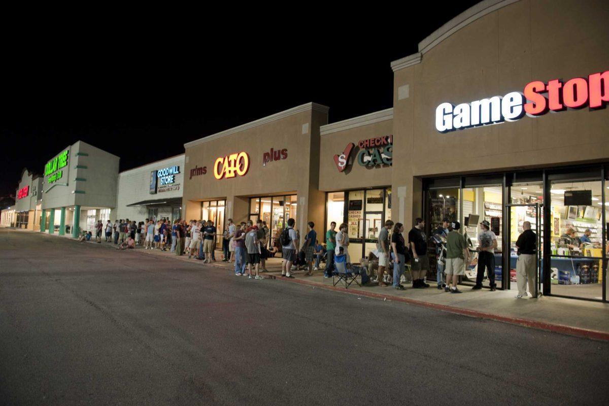 About 150 Halo fans waited Monday night at GameStop on College Drive for the midnight release of the newest addition to the video game series, Halo Reach.