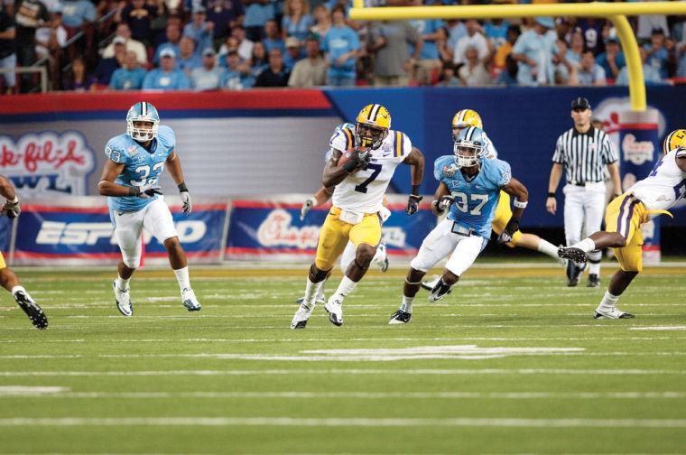 Junior cornerback Patrick Peterson returns a punt against North Carolina Sept. 4. Peterson is rumored as a Heisman Trophy candidate.