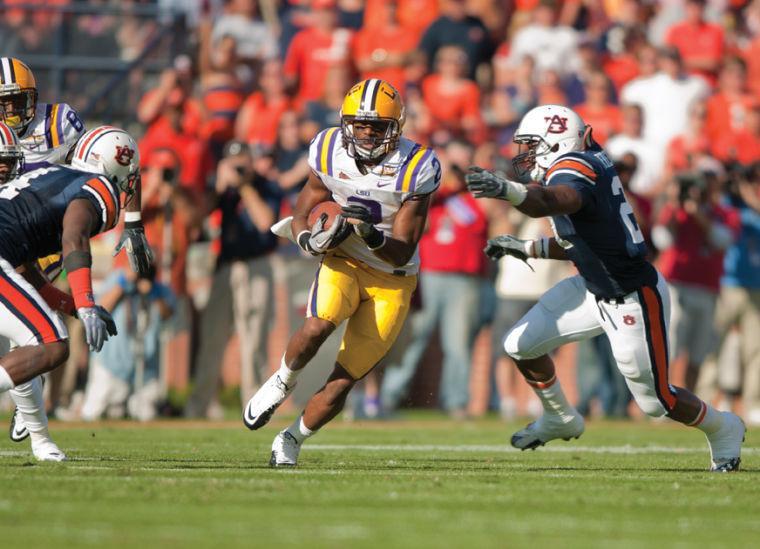 LSU sophomore wide receiver Rueben Randle (2) runs the ball Oct. 23 against Auburn. LSU is still recruiting several receivers despite its offensive struggles.