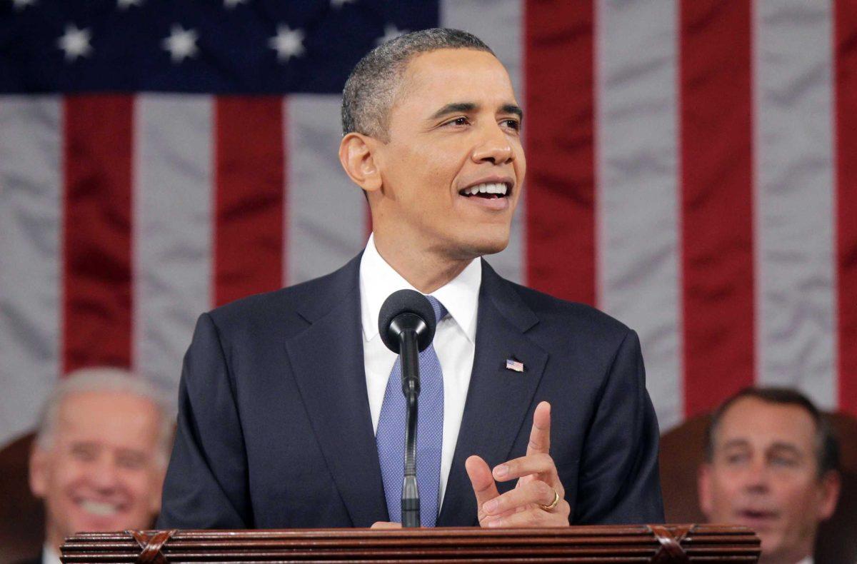 President Barack Obama delivers his State of the Union address on Capitol Hill in Washington on Tuesday. The speech highlighted the economy as a main focus.