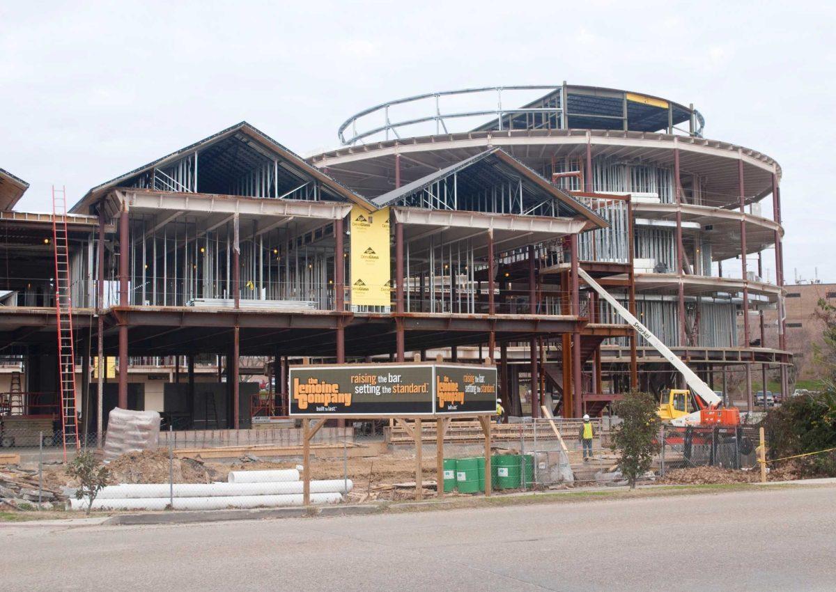 Construction of the E.J. Ourso College of Business Education Complex is on track for completion by fall of 2012. The BEC is funded by both private and state dollars.