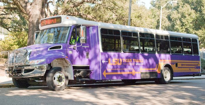 The new buses are part of the LSU TIger Trails transit system intended to increase effciency.