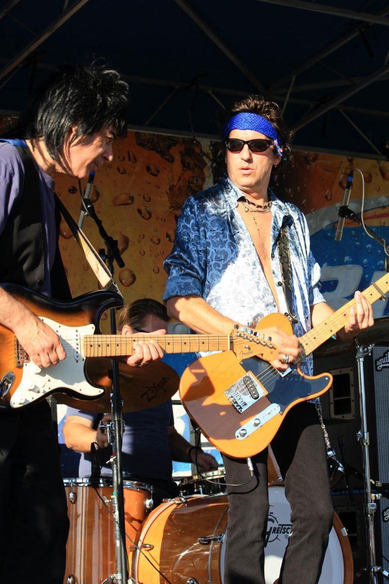 Band members of Satisfaction, a Rolling Stones cover band, play Friday at Live After Five in downtown Baton Rouge. The weekly event will run through Oct. 28.