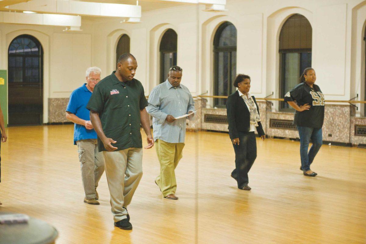 Husband and wife team Christopher Jarrell and Bernice Levy (right) instruct a dance class focused on Chicago Step.