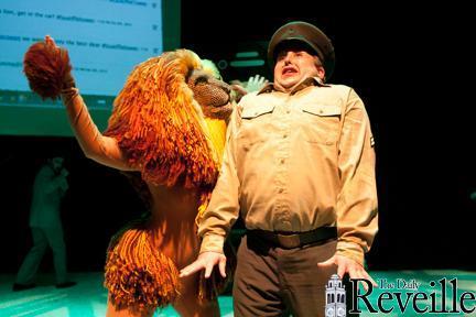 Jacob Cook. as The General, and Lily McGill, as Lion Minaj, perform on Feb.6