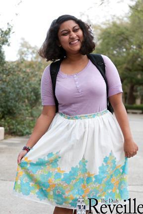 Students and campus visitors alike begin to sport floral patterns and warm colors.