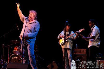 Blues singer Luther Ken and accompanying artists lay down a jive Monday during the Slim Harpo Music Awards held at the Manship Theatre.