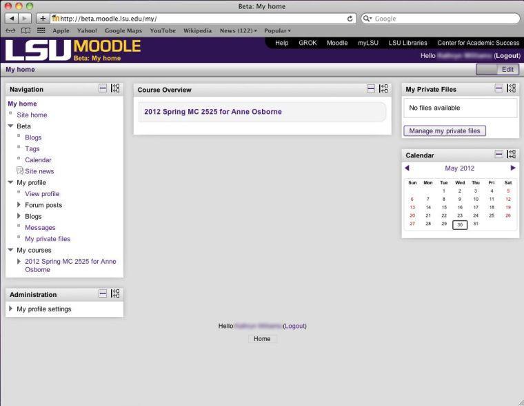 The Moodle 2 technology was launched Monday for the summer semester.