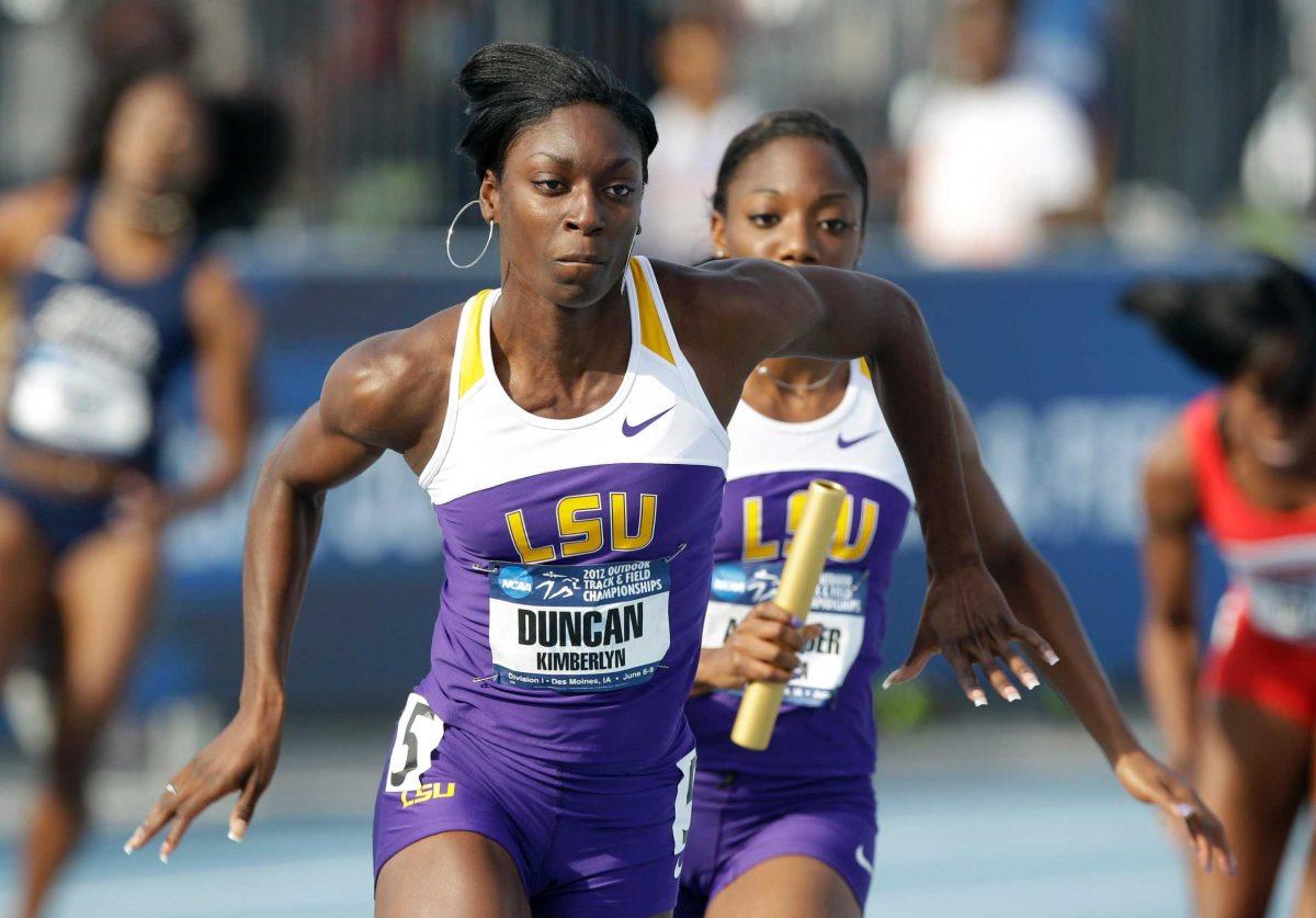 LSU junior sprinter Kimberlyn Duncan led the Lady Tigers to the program's 15th national title and defended her individual championship in the 200-meter dash