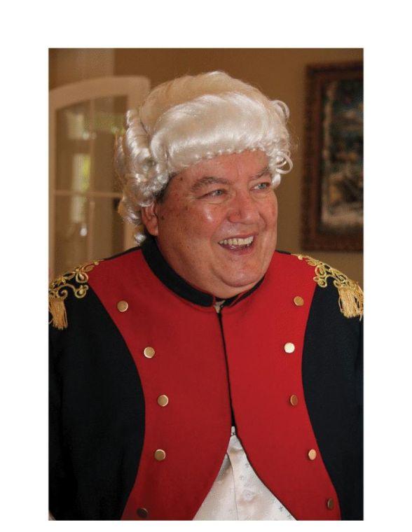 Retired University professor Robert Lafayette dresses as Marquis de Lafayette at a previous L&#8217;Assembl&#233;e Fran&#231;aise event.