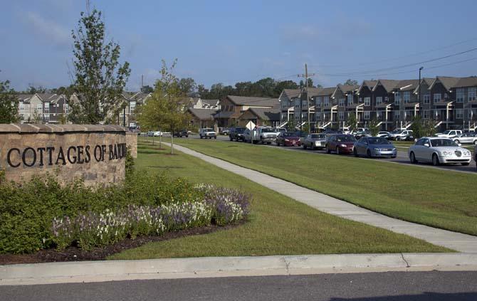 Traffic backs up on Ben Hur Road around 8:30 a.m. on Thursday, Sept. 6, 2012.
 