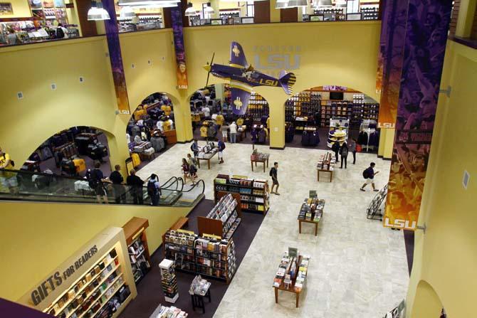 Students bustle about the newly opened LSU Bookstore Monday, Oct. 22, 2012.