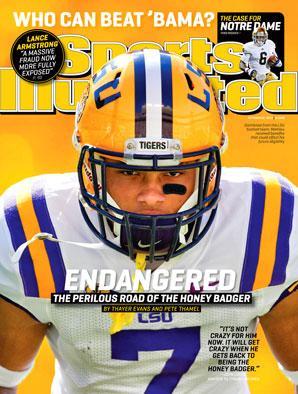 Former LSU cornerback Tyrann Mathieu appears on the cover of
the next issue of Sports Illustrated, to be released Monday.
 