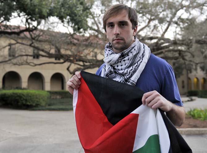 Russell Conner, political science senior, has been communicating about the recent attacks in Gaza with a family he stayed with in Palestine this summer.
 