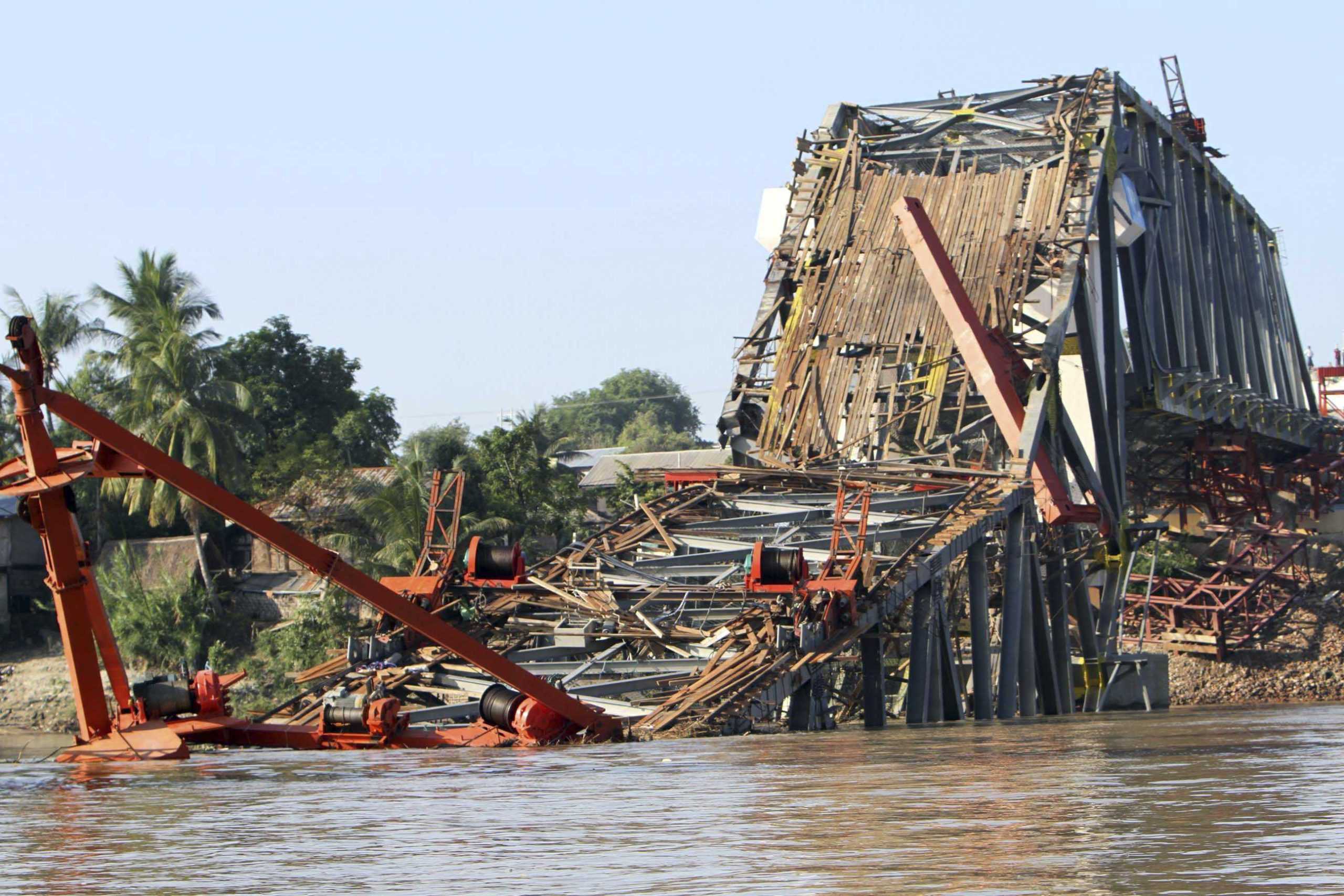 Deadly quake collapses bridge, mine in Myanmar; 12 projected dead