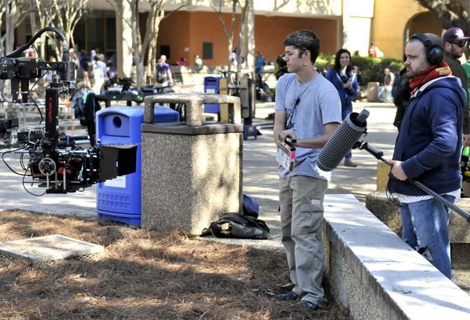 Christian movie filming on campus