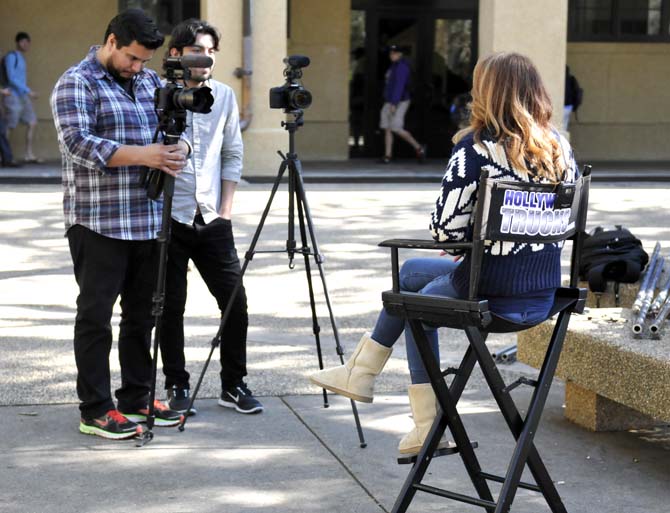 Christian movie filming on campus