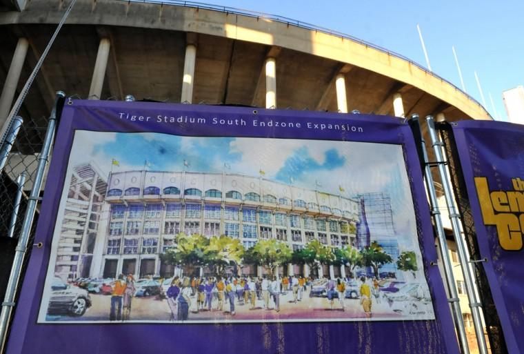 The proposed Tiger Stadium renderings show an update facade and additional seats on the south end zone.