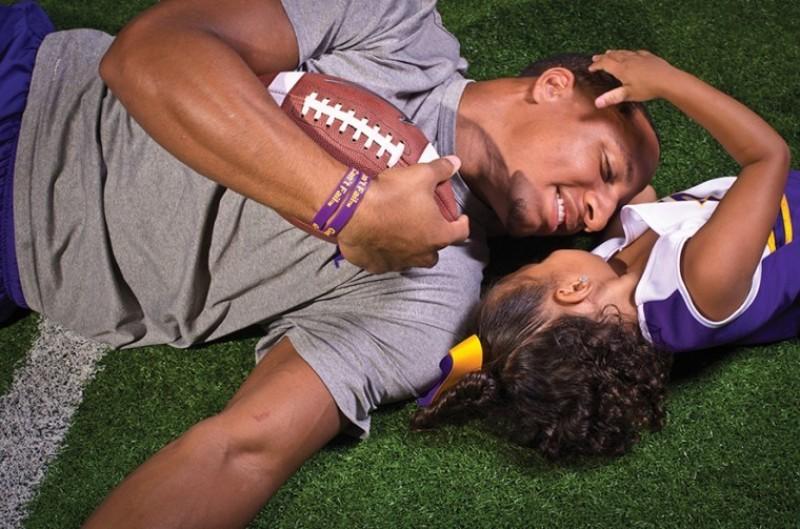 A big purple &#8220;1&#8221; rests on Tigers&#8217; safety Eric Reid&#8217;s white football jersey. It&#8217;s only appropriate given the weight on his shoulders.
 
The management junior is tasked with destroying opponents on the field, completing his classwork and raising his three-year-old daughter.
 