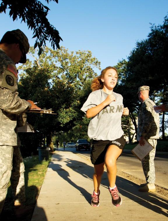 Army ROTC freshmen complete their first semester