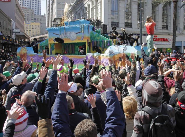 The Zulu Mardi Gras parade makes its way onto Canal Street on Feb. 16, 2010. Louisiana&#8217;s cultural traditions, remnants of resilient settlers, are arguably part of what makes the state a forerunner in economic prosperity.
 