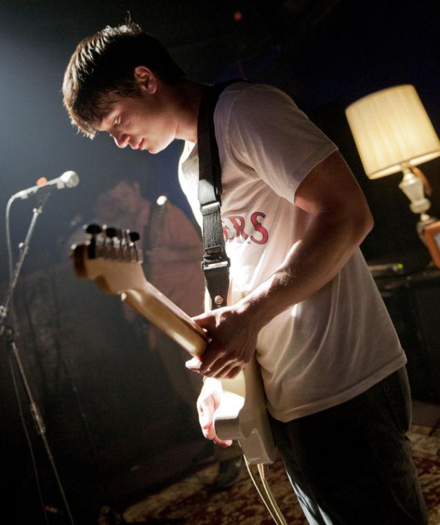 LSU junior mass communication Winston Triolo, vocalist and guartist for the Shoobies, plays Saturday, Jan. 26, 2013 at The House in Tigerland.
 