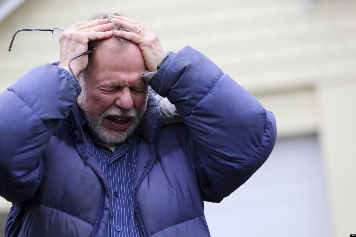 Gene Rosen gestures as he speaks during an interview with the Associated Press, Monday, Dec. 17, 2012 in Newtown, Conn. On the day of the shooting, Rosen took in four girls and two boys that were sitting at the end of his driveway; they had just run from the school, among the first to escape Friday&#8217;s deadly shooting. He ran upstairs and grabbed an armful of stuffed animals he kept there. He gave those to the children, along with some fruit juice and sat with them as the two boys described seeing their teacher being shot. (AP Photo/Mary Altaffer)