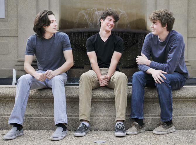 Marketing freshman Christopher Torian, SLCC student Lynden Segura and UL student Michael Aucoin, members of the band Sugar Bear and the Monkey Tangs, talk about their new EP that comes out in February.
 