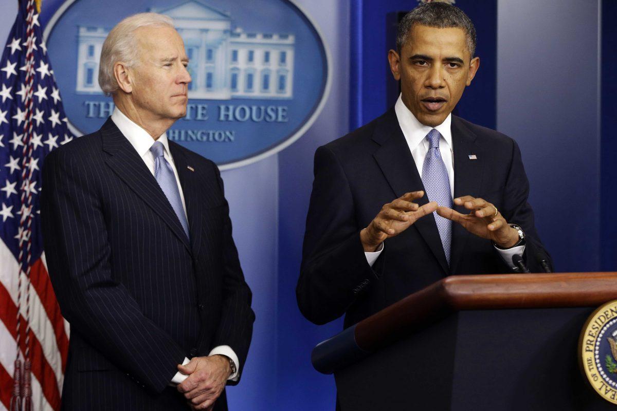 FILE - In this Jan. 1, 2013, file photo, President Barack Obama, right, and Vice President Joe Biden make a statement regarding the passage of the fiscal cliff bill in the Brady Press Briefing Room at the White House in Washington. After Republicans and Democrats alike reluctantly shunned their core supporters and reached a bipartisan compromise to avert a fiscal crisis, there's a reasonable question to ask: Did American lawmakers actually _ for a moment, at least _ listen to the regular Joes and Janes pleading for a gridlocked Washington to get something, anything, done? (AP Photo/Charles Dharapak, File)