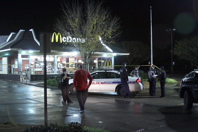 Baton Rouge police officers responded to a call Thursday, Jan. 10, 2013 around 11 p.m. at McDonald's on the corner of Burbank Drive and Lee Drive.
 