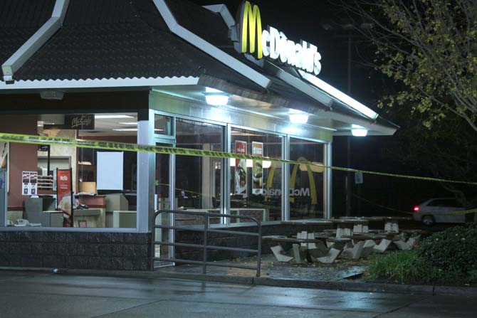 Baton Rouge police officers responded to a call Thursday, Jan. 10, 2013 around 11 p.m. at McDonald's on the corner of Burbank Drive and Lee Drive.
 