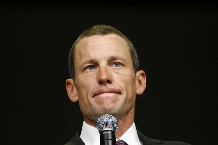 FILE - In this Aug. 24, 2009 file photo, Lance Armstrong speaks during the opening session of the Livestrong Global Cancer Summit in Dublin, Ireland. Local and international news crews are staking out positions in front of Armstrong's lush, Spanish-style villa ahead of the cyclist's interview with Oprah Winfrey later Monday, Jan. 14, 2013. (AP Photo/Peter Morrison, File)
 